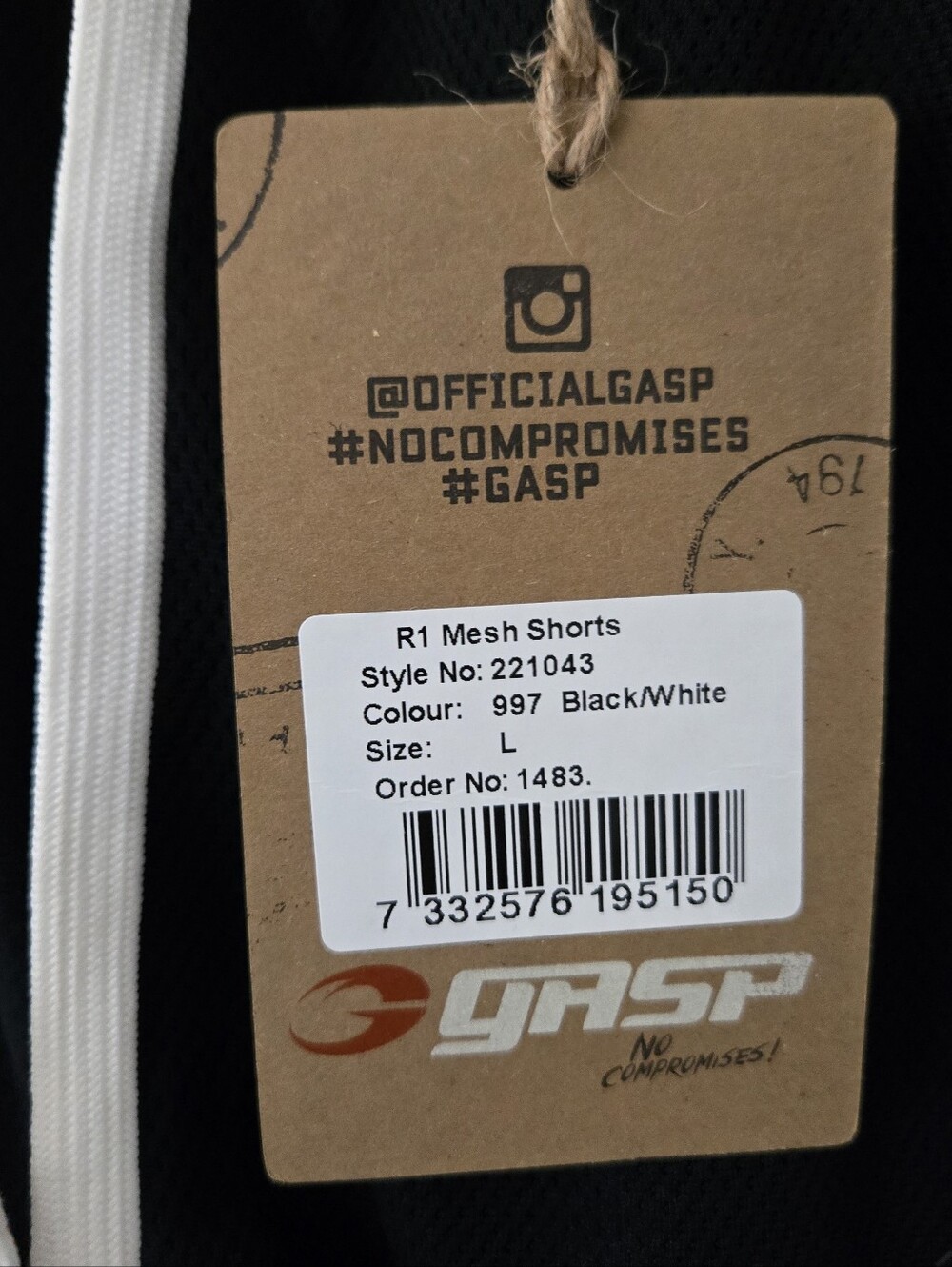 NWT GASP R1 Mesh Shorts - Picture 4 of 6